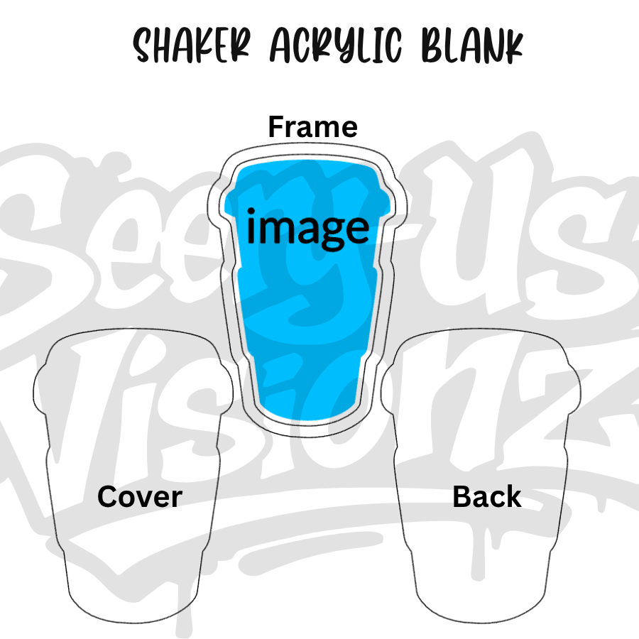 Coffee Cup Acrylic Shaker