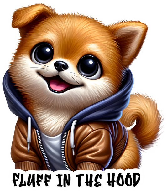 Fluff in the Hood- Custom Cut w/ Digital Download- 5 Pack