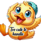 Duck-Too Cute- Custom Cut w/ Digital Download- 5 Pack