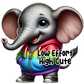 Elephant Low Effort- Custom Cut w/ Digital Download- 5 Pack