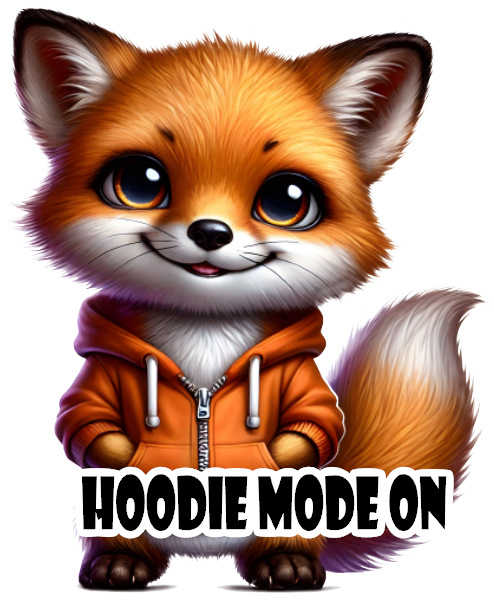 Fox Hoodie Mode- Custom Cut w/ Digital Download- 5 Pack