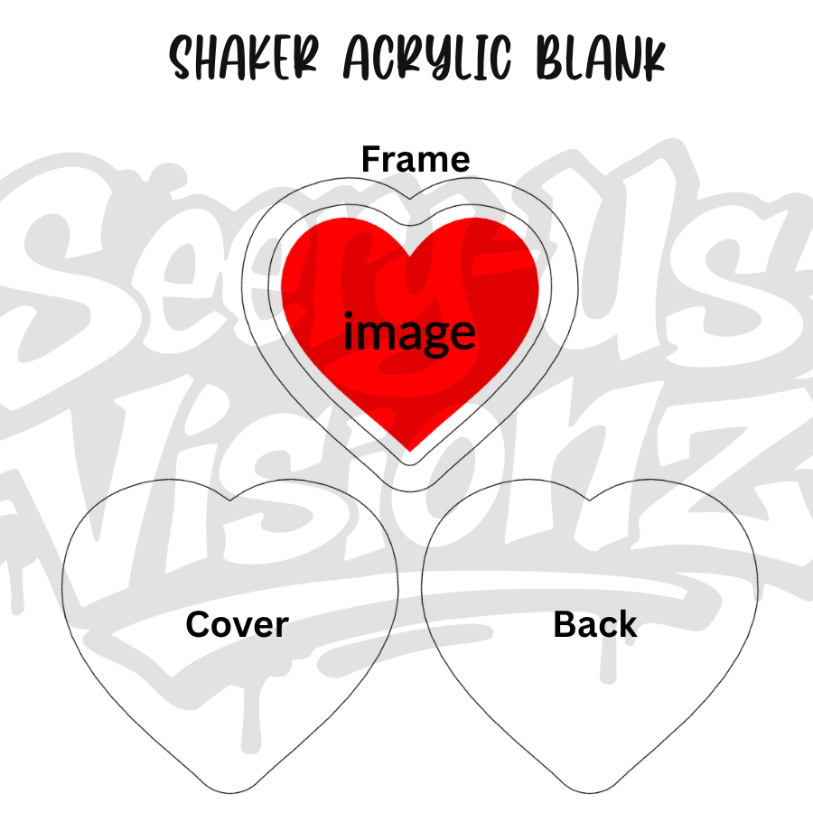 Heart Acrylic Shaker