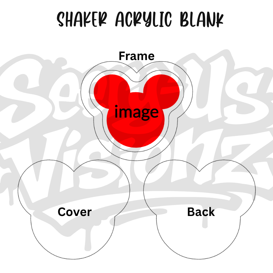 Mouse Ears Acrylic Shaker