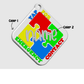 Puzzle Bag Tag - NFC Keychains