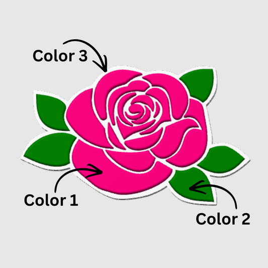 Rose - Embellishment Flatback Charm - 5 Pack