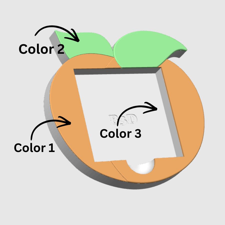 Peach - Sticky Notes Holder