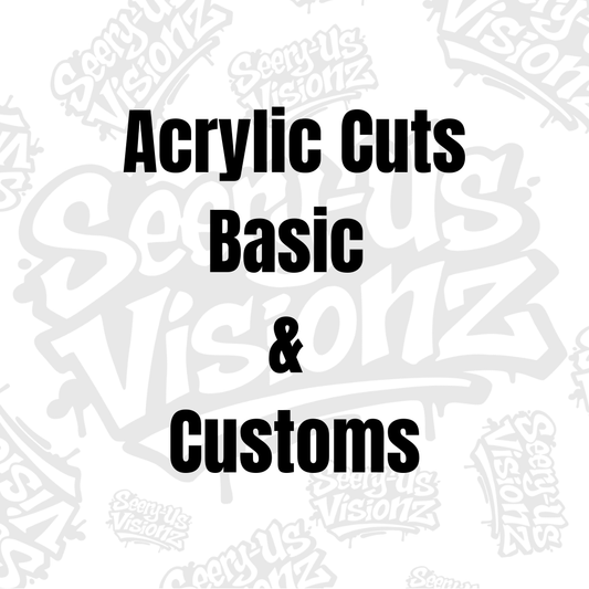Acrylic Custom & Shape Blanks – 5 Pack