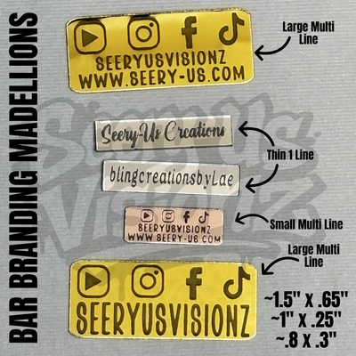 Bar Branding Medallions - Set of 15