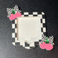 Checkered Cherry Sticky Note Holder