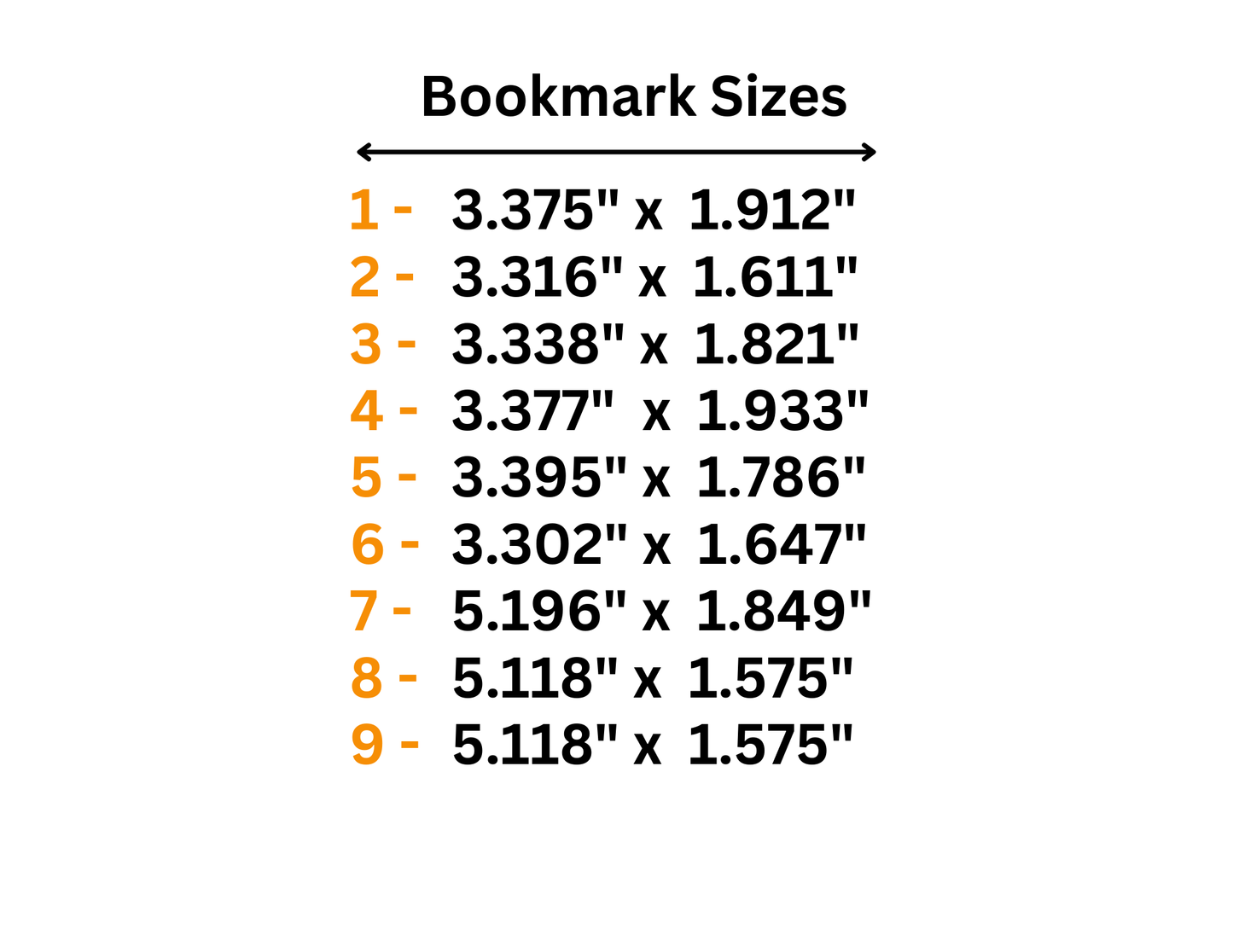 Bookmarks - Sublimation Acrylic Add On