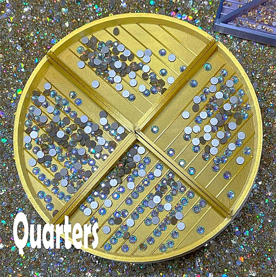 Bandeja para pintar con diamantes y diamantes de imitación Square Up de ~5,75"
