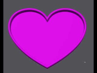 Trinket Tray - Heart Rounded STL