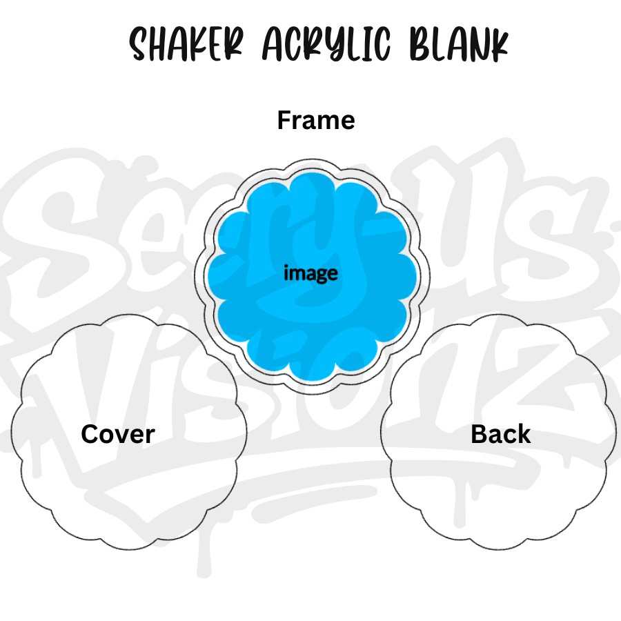 Scallop Round Acrylic Shaker