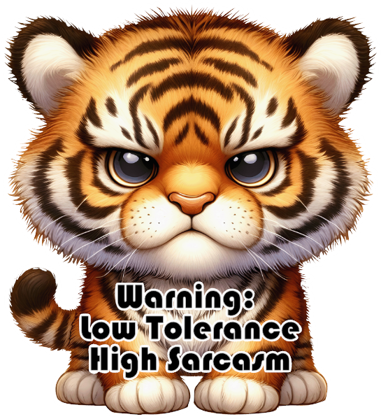 Tiger - High Sarcasm- Custom Cut w/ Digital Download- 5 Pack