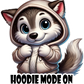 Wolf Hoodie Mode- Custom Cut w/ Digital Download- 5 Pack