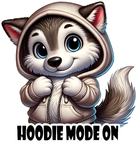 Wolf Hoodie Mode- Custom Cut w/ Digital Download- 5 Pack