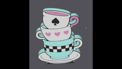 Tea Cup Pen Holder