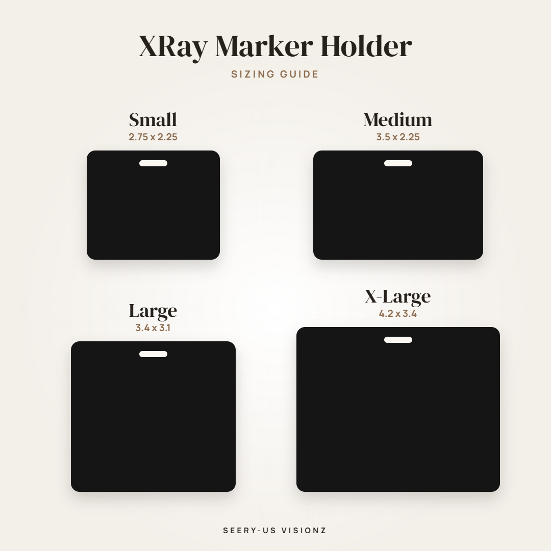 X-Ray Marker Holder sizing guide